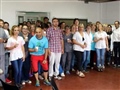Radio Federal - Actualidad - EL INTENDENTE PISANO COMENZÓ A BRINDAR CON LOS EMPLEADOS MUNICIPALES