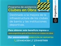 Radio Federal - Actualidad - ÚLTIMOS DÍAS DE INSCRIPCIÓN AL PROGRAMA CLUBES EN OBRA