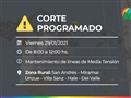 Radio Federal - Actualidad - CORTE PROGRAMADO DE ENERGIA ELECTRICA