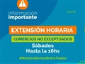 Radio Federal - Actualidad - SE EXTIENDE EL HORARIO DE TRABAJO PARA LOS COMERCIOS NO EXCEPTUADOS