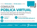 Radio Federal - Actualidad - SE REALIZARÁ UNA CONSULTA PÚBLICA VIRTUAL PARA LA EJECUCIÓN DE LA OBRA DEL CAPS "RAMÓN CARRILLO"