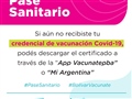 Radio Federal - Actualidad - EL GOBIERNO PROVINCIAL IMPLEMENTÓ EL CERTIFICADO DE VACUNACIÓN COVID-19 A TRAVÉS DE APLICACIONES MÓVILES