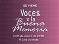 Radio Federal - Actualidad - SIGUE ABIERTA LA CONVOCATORIA DE ACTORES Y ACTRICES PARA VOCES X LA BUENA MEMORIA