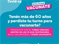 Radio Federal - Actualidad - Atención: Personas Mayores de 60 años que Perdieron su Turno de Vacunación