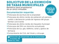 Radio Federal - Actualidad - SE EXTENDIÓ EL PLAZO PARA SOLICITAR EL BENEFICIO DE EXIMICIÓN DE TASAS MUNICIPALES