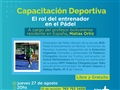 Radio Federal - Actualidad - LA DIRECCIÓN DE DEPORTES OFRECE UNA NUEVA CAPACITACIÓN POR ZOOM