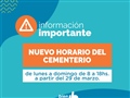 Radio Federal - Actualidad - NUEVO HORARIO DEL CEMENTERIO LOCAL