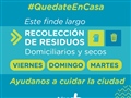Radio Federal - Actualidad - ESTE MARTES 24 HABRÁ RECOLECCIÓN DE RESIDUOS
