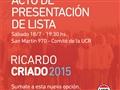 Radio Federal - Actualidad - Acto de Presentación Oficial de la Lista de Ricardo Criado para las Próximas Elecciones PASO 2015