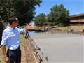 Radio Federal - Actualidad - Pisano es intendente interino por dos semanas y recorrió la obra pavimento en Anteo Gasparri