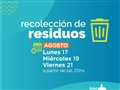 Radio Federal - Actualidad - LA RECOLECCIÓN DE RESIDUOS SE REALIZARÁ LUNES, MIÉRCOLES Y VIERNES