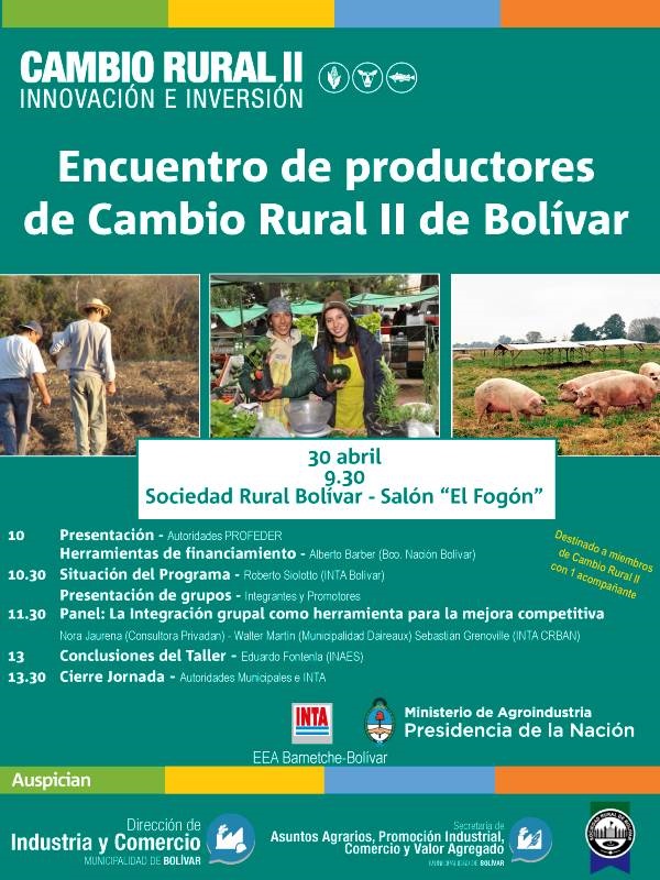 ENCUENTROS DE PRODUCTORES DE CAMBIO RURAL II DE BOLÍVAR