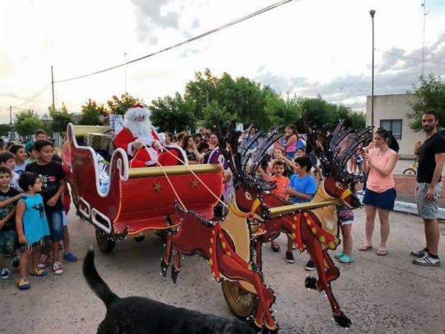 Papá Noel visitó las localidades
