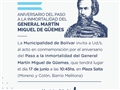 Radio Federal - Actualidad - SE LLEVARÁ A CABO EL ACTO PARA CONMEMORAR EL PASO A LA INMORTALIDAD DEL GENERAL GÜEMES