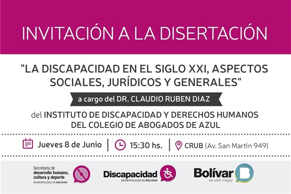 CHARLA SOBRE DISCAPACIDAD EN EL SIGLO XXI