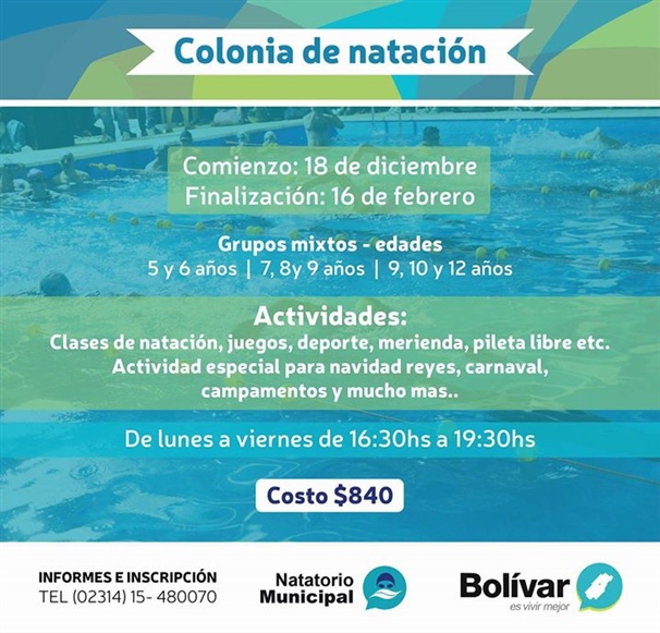 INSCRIPCIÓN PARA LA COLONIA DE VERANO